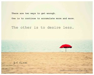 desire less
